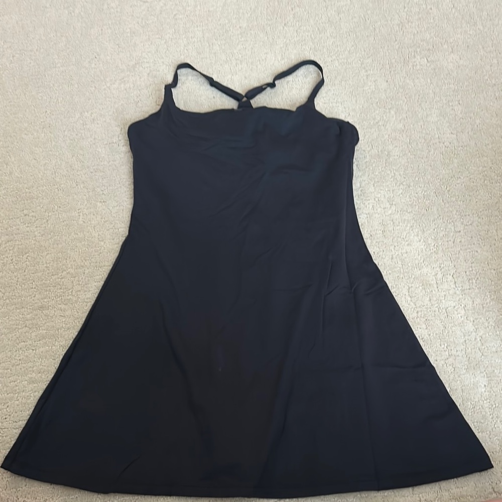 Outdoor Voices Black Active Dress with Built in Shorts